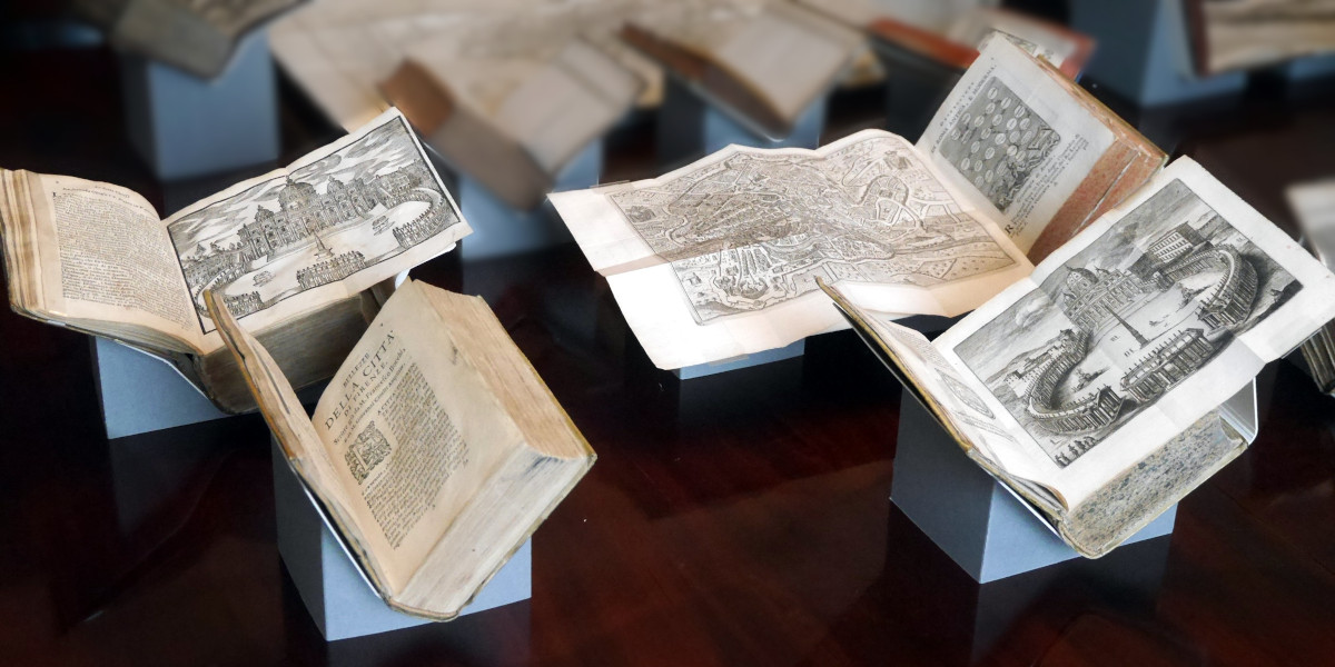 Custom book supports for an exhibition at the National Gallery
